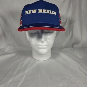 Blue and Red 'New Mexico' Men's Hat